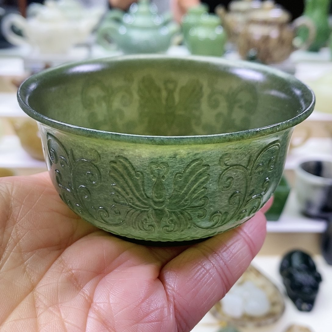 和田玉茶碗未镶嵌170ml