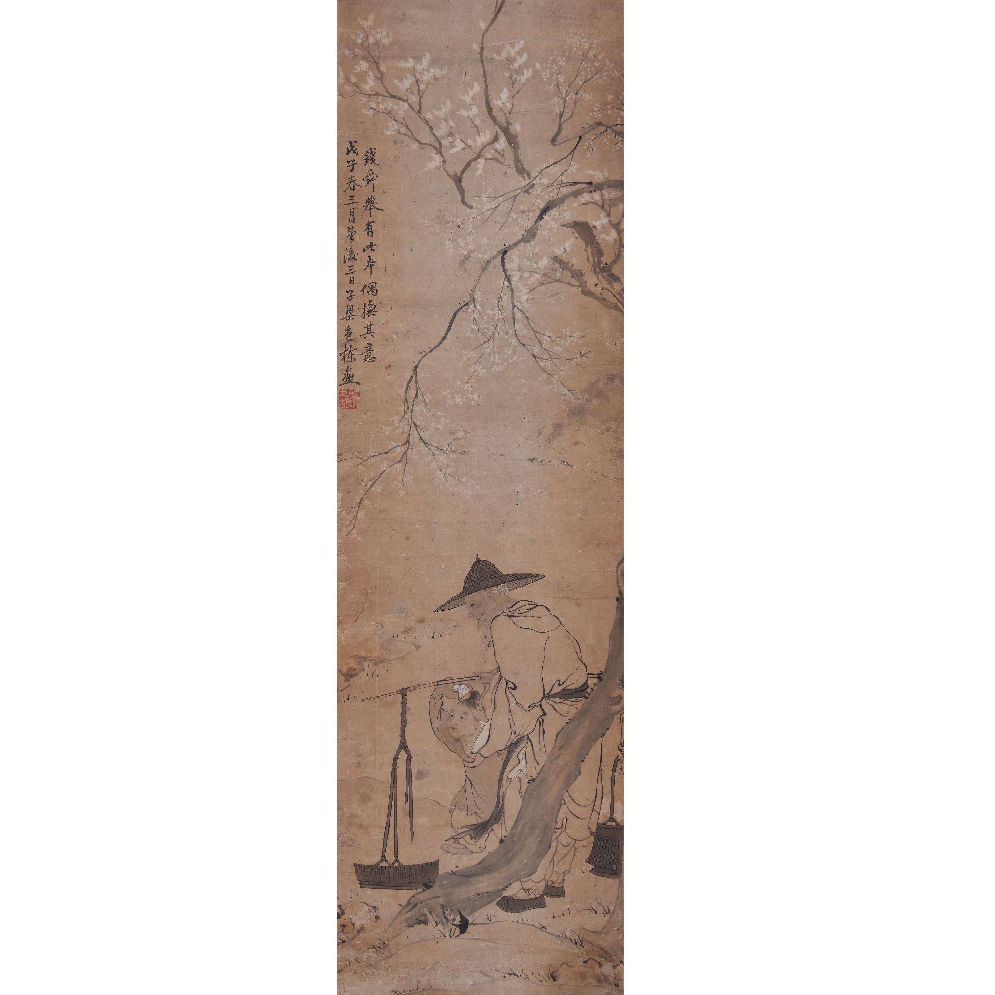 LOT.018包栋【人物】纸本立轴B0502-552预展