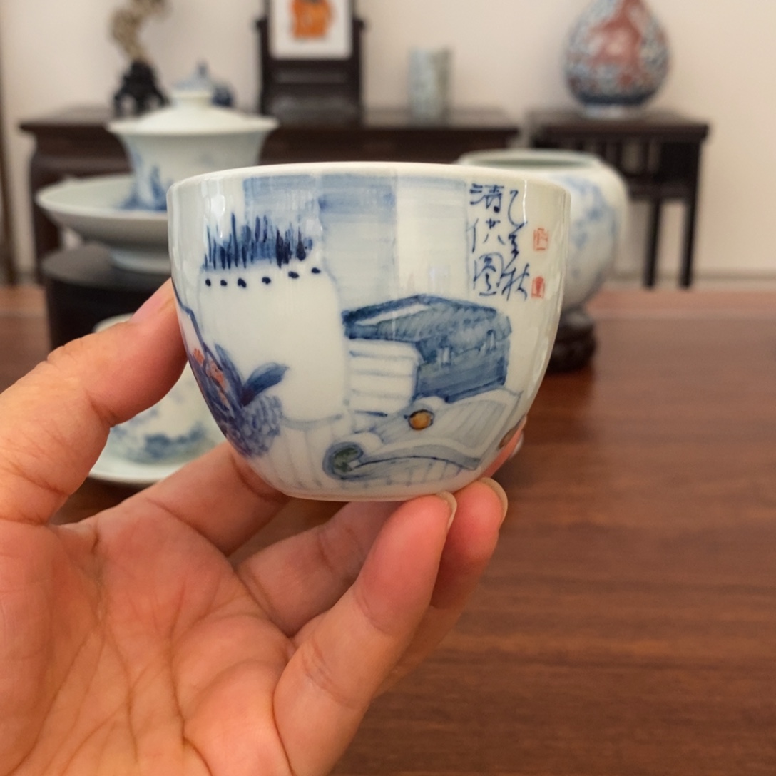 景德镇艺术清供单杯