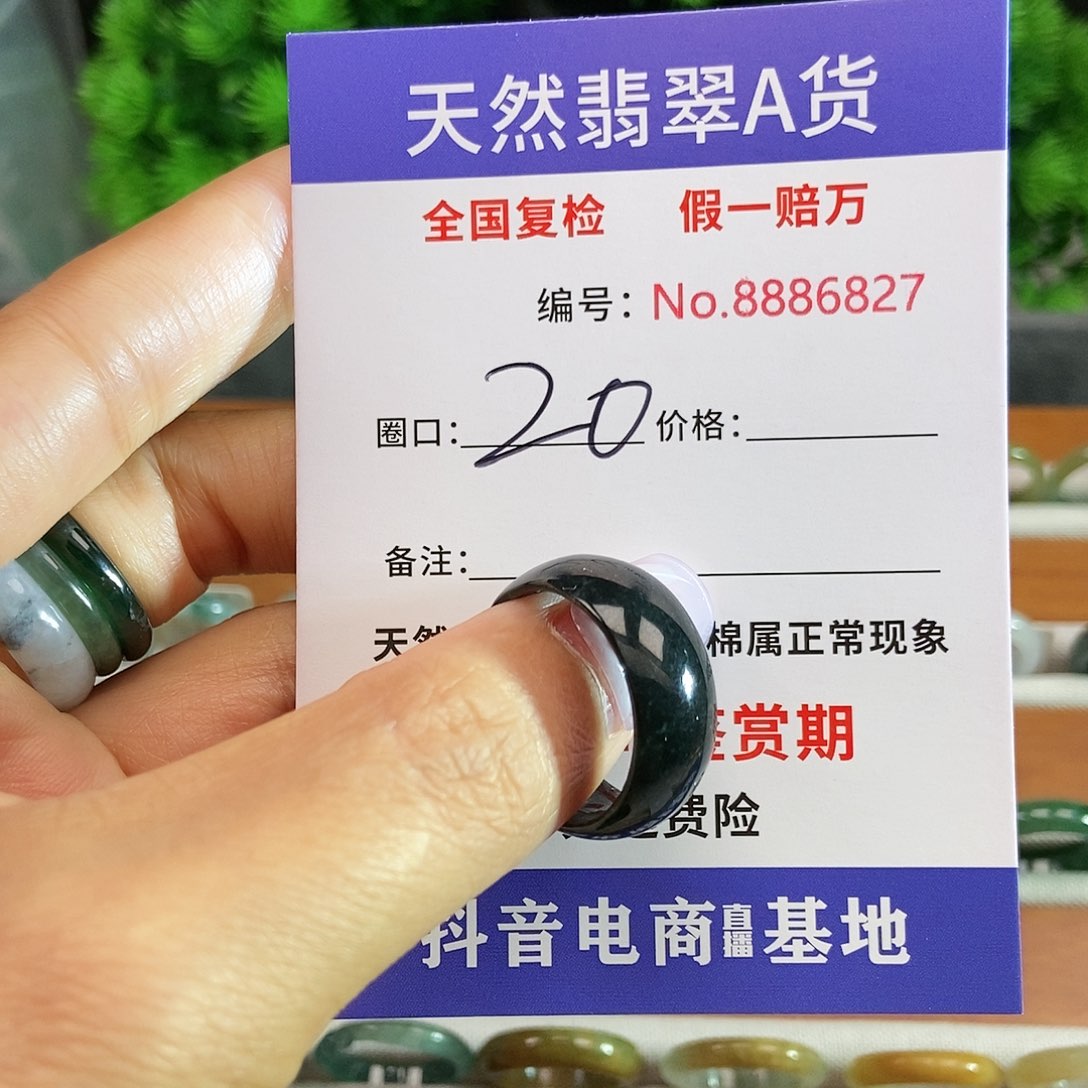 翡翠戒圈未镶嵌6827.....