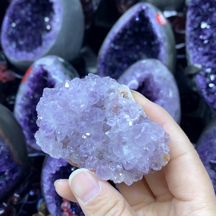 紫晶摆件未镶嵌莹