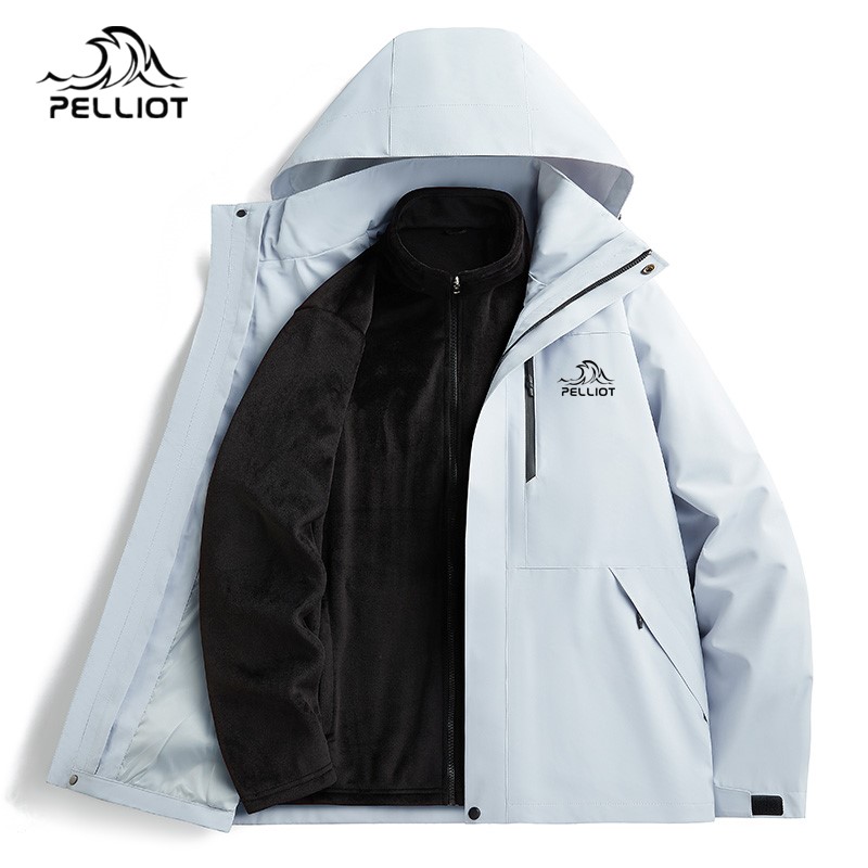 伯希和冲锋衣男女款三合一秋冬季新款加厚保暖户外旅行登山服外套