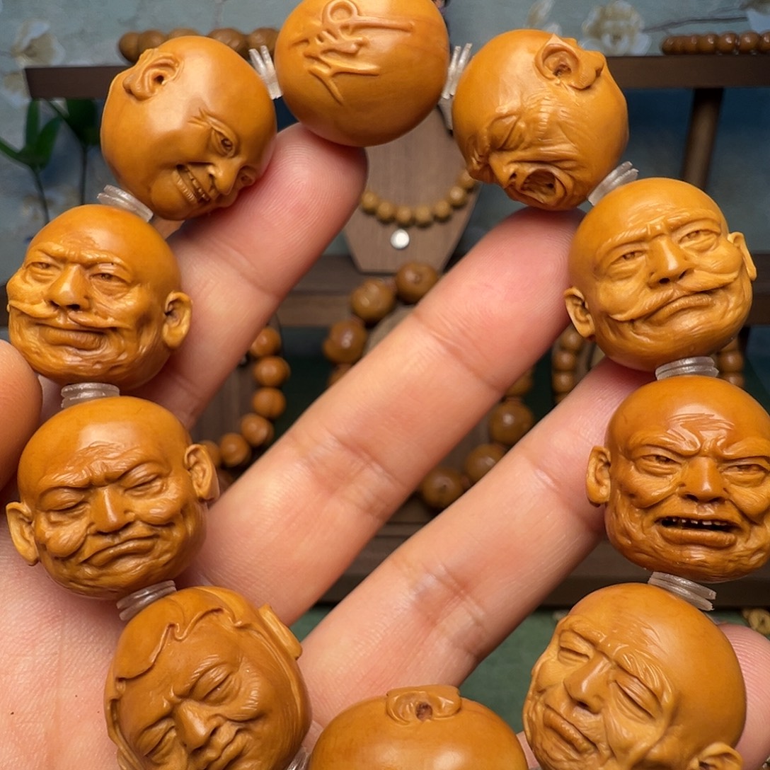 橄榄核手串/手链双面十八罗汉