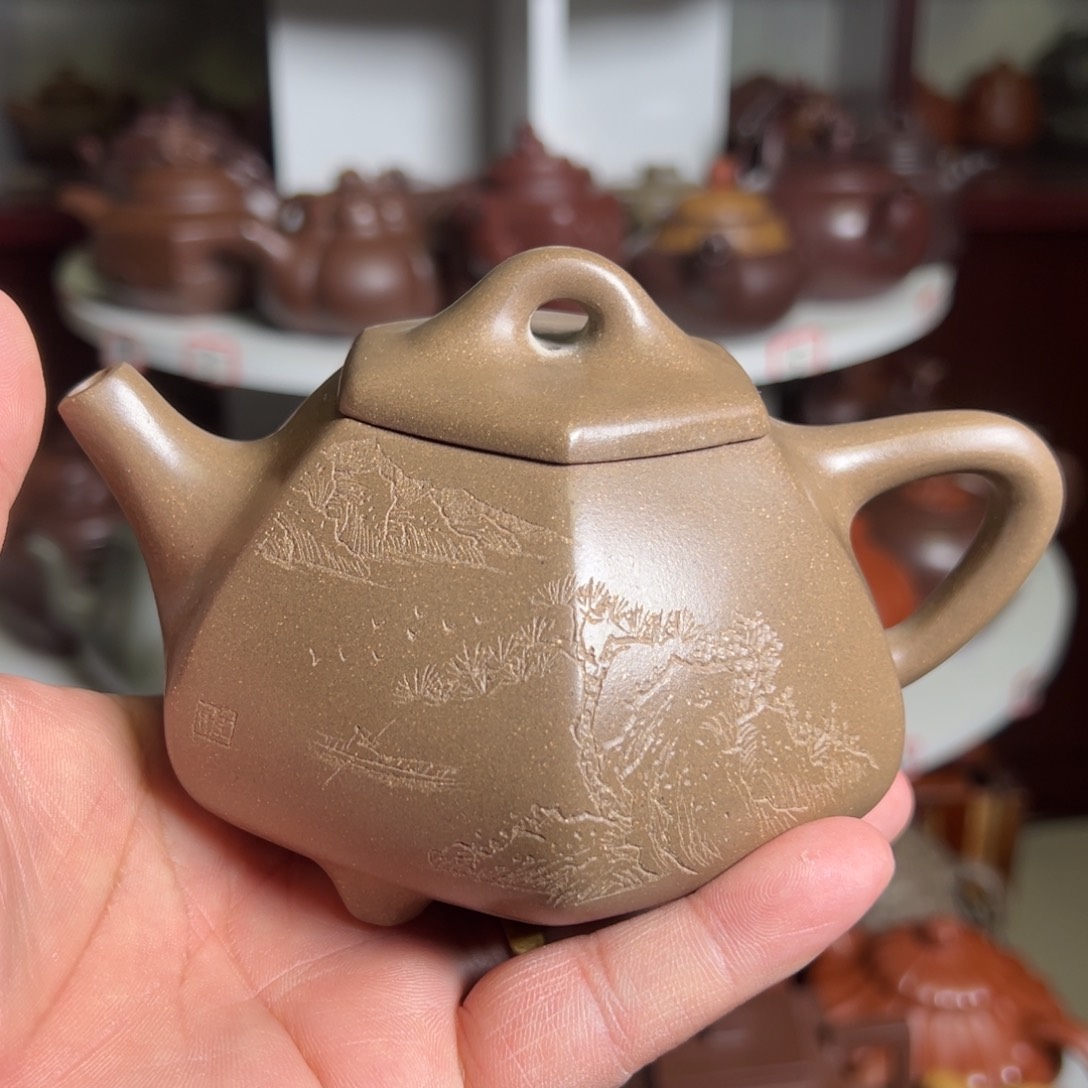 紫砂茶壶原矿石瓢