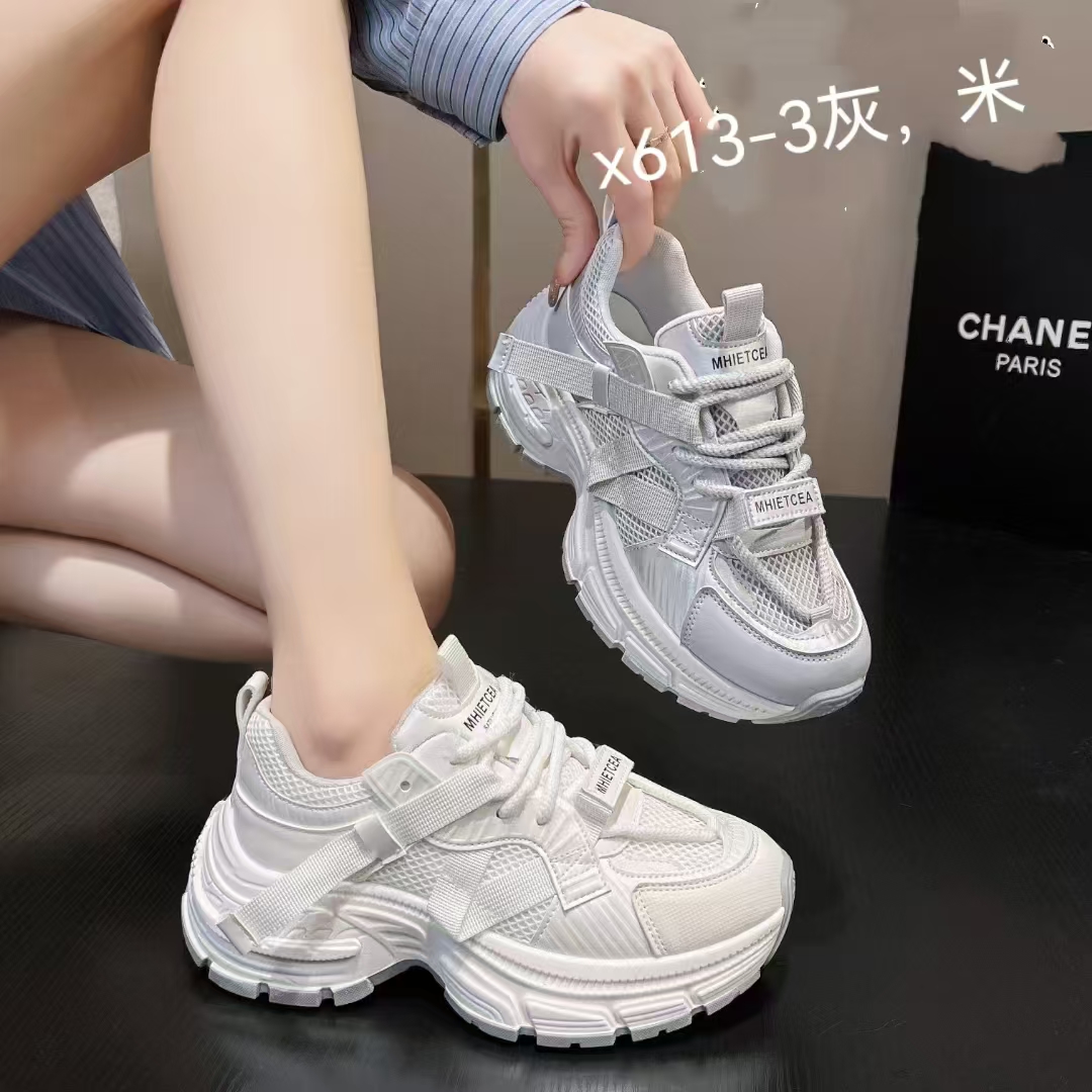 【专属】X613-3小白鞋女2025春季新款韩版圆头百搭休闲运动鞋