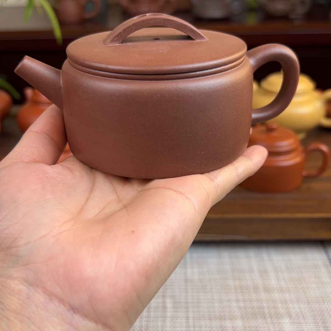 月***儿茶壶紫砂底槽清汉瓦全手200cc