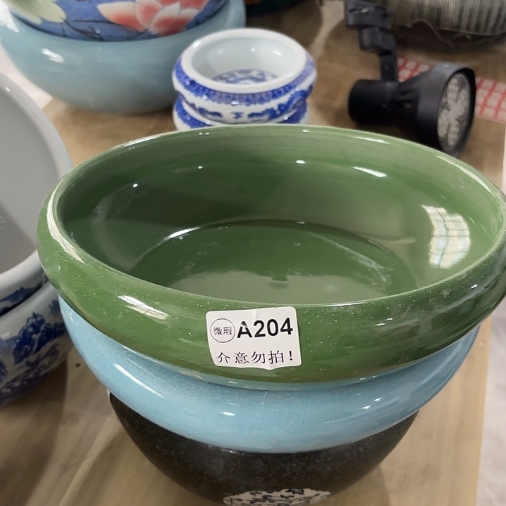 陶瓷A204桌面浅盆