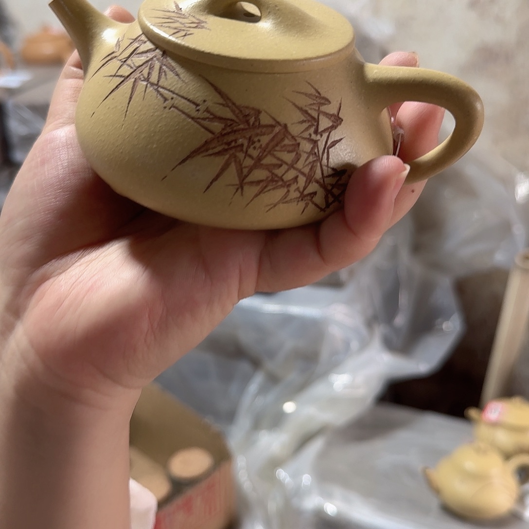 茶壶紫砂本绿满瓢