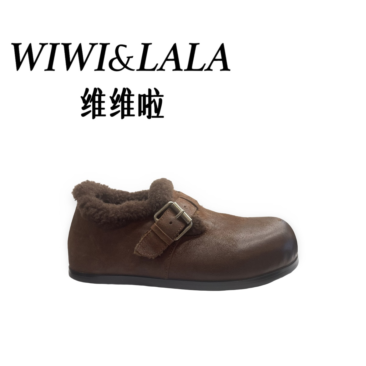 【维维啦】AW25冬款胎牛皮绒里博肯鞋Y 5123-2雪地鞋