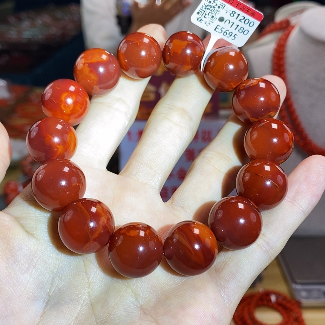 未镶嵌瓦西典藏 17mm  多样性发一南红玛瑙