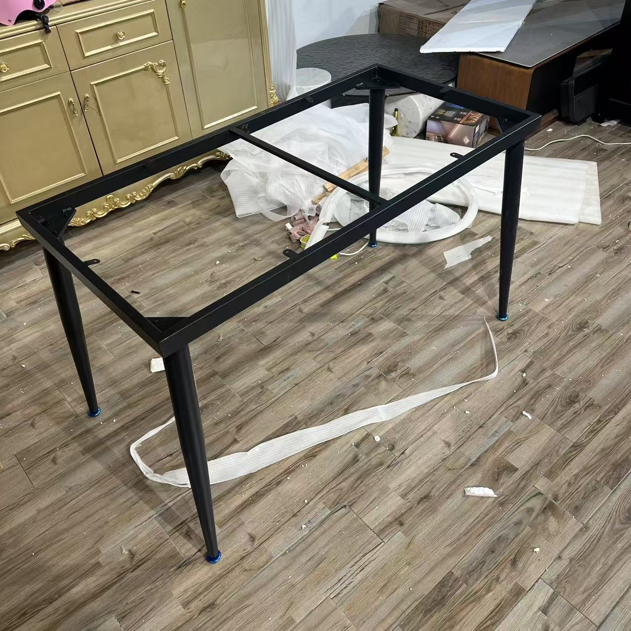 （1.0*0.5米，无面板）KJ100餐桌框架库存尾货（铁二）