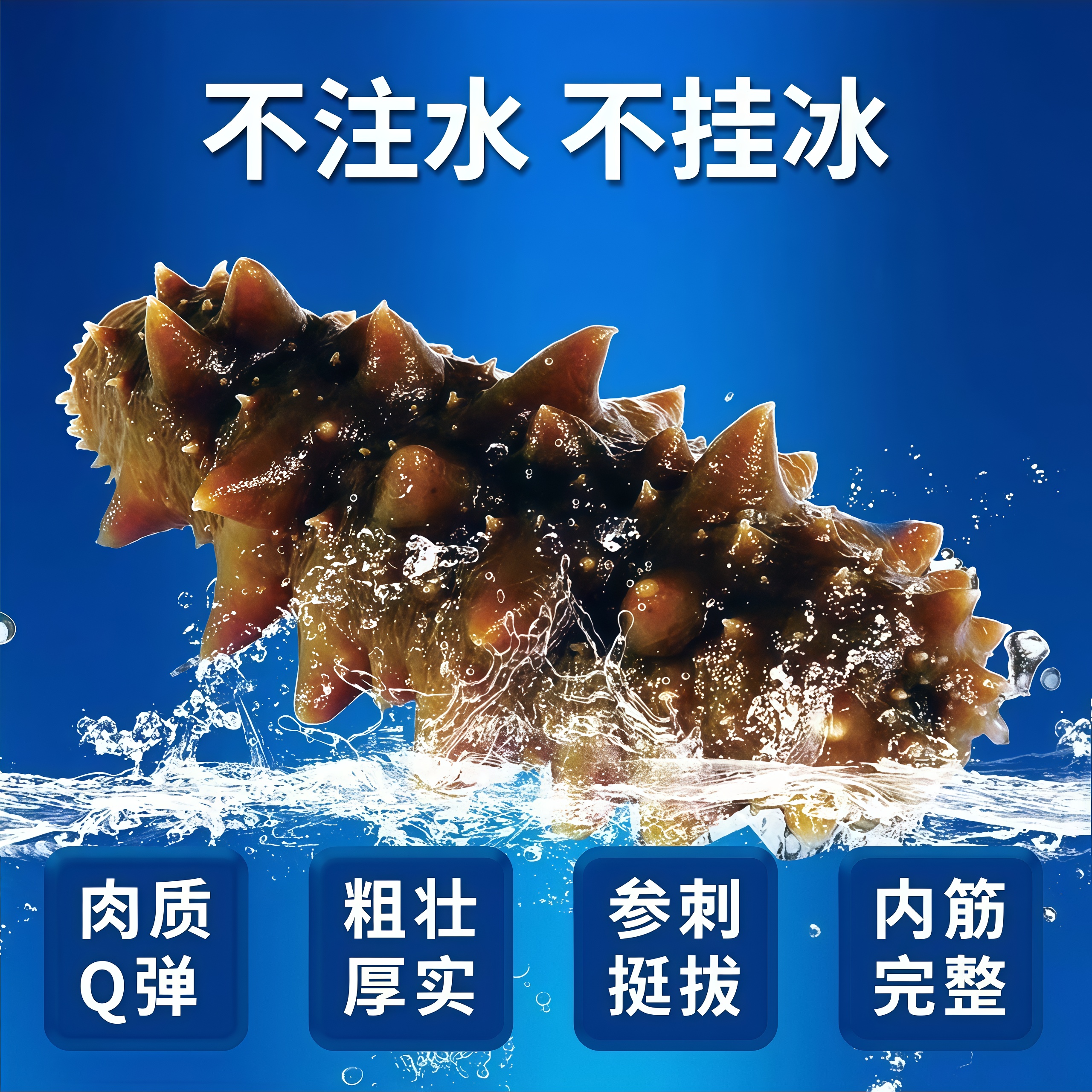 大连鲜食海参辽参8-10头营养美味口感Q弹适合孕妇食用