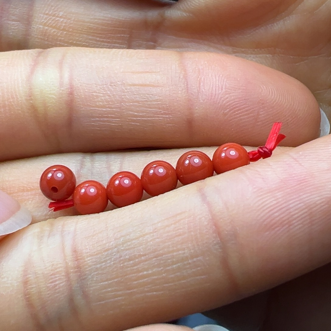 南红玛瑙珠子未镶嵌天*