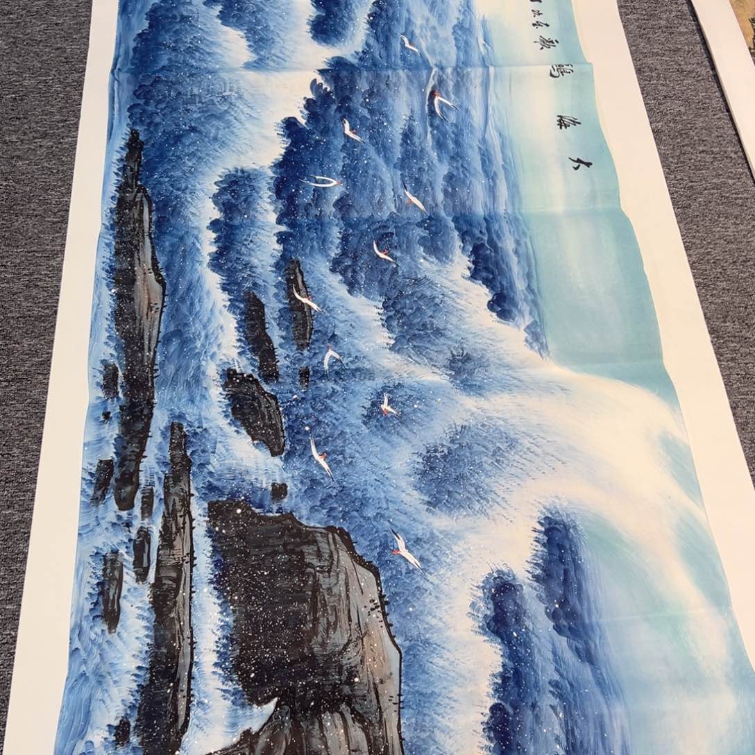 手绘作品新年大漏