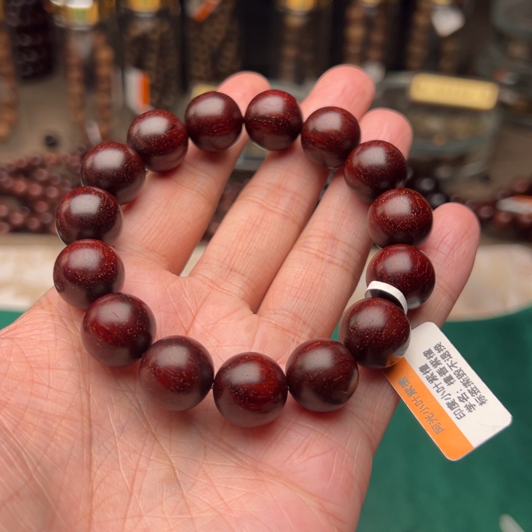 檀香紫檀（小叶紫檀）手串/手链1.5原汁原味泥料带星特价款