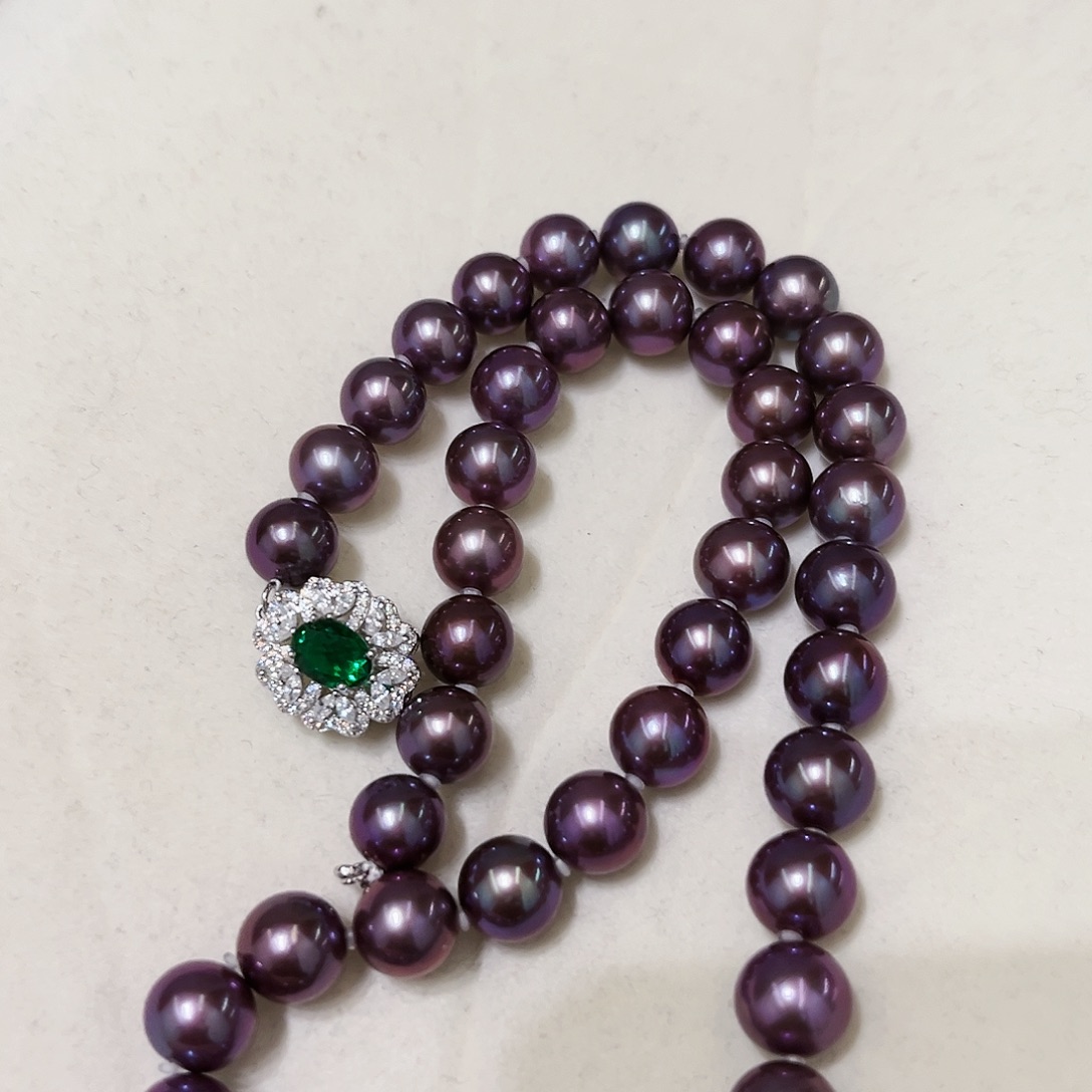 淡水珍珠颈饰银S925镶嵌