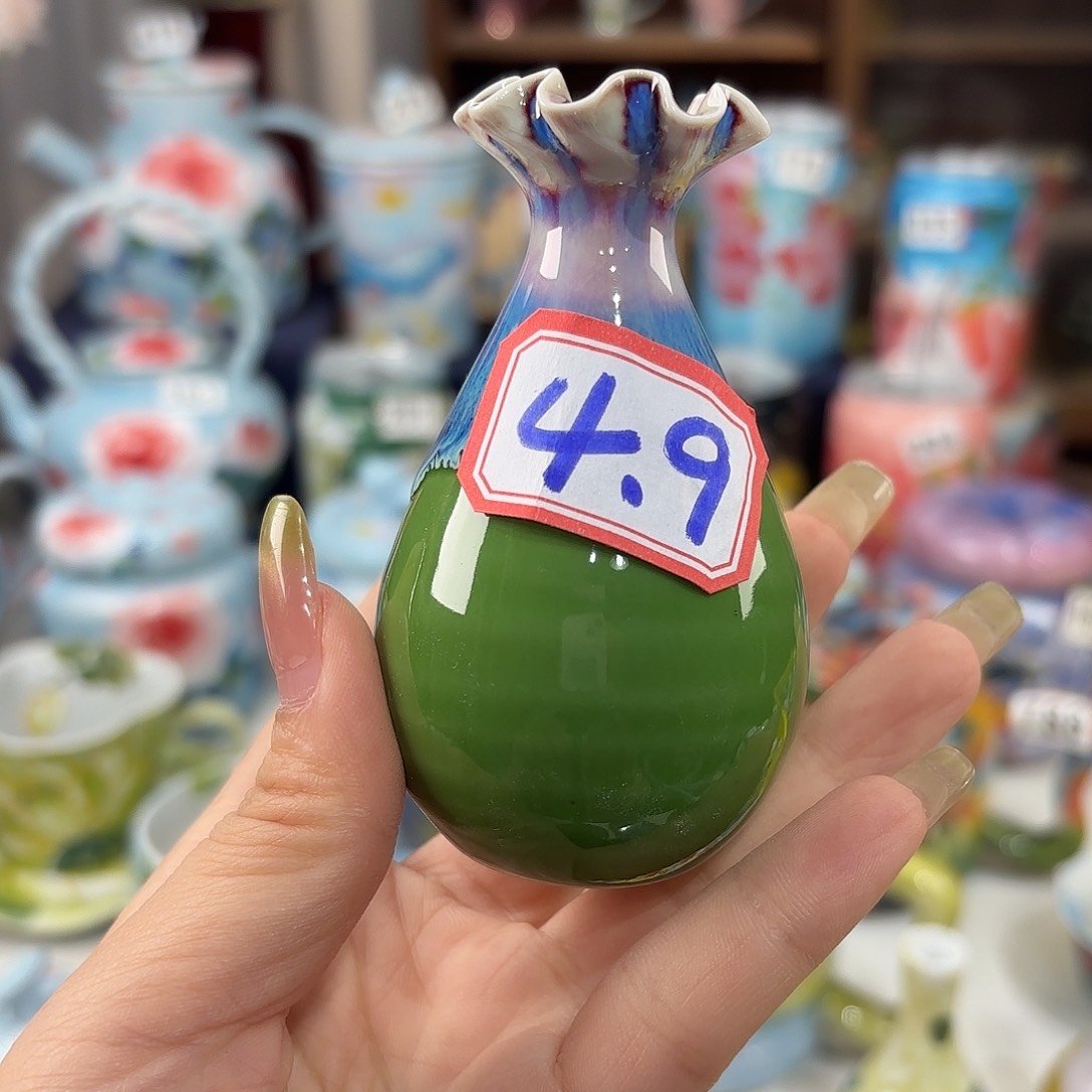 景德镇手绘高温釉下彩陶瓷茶具