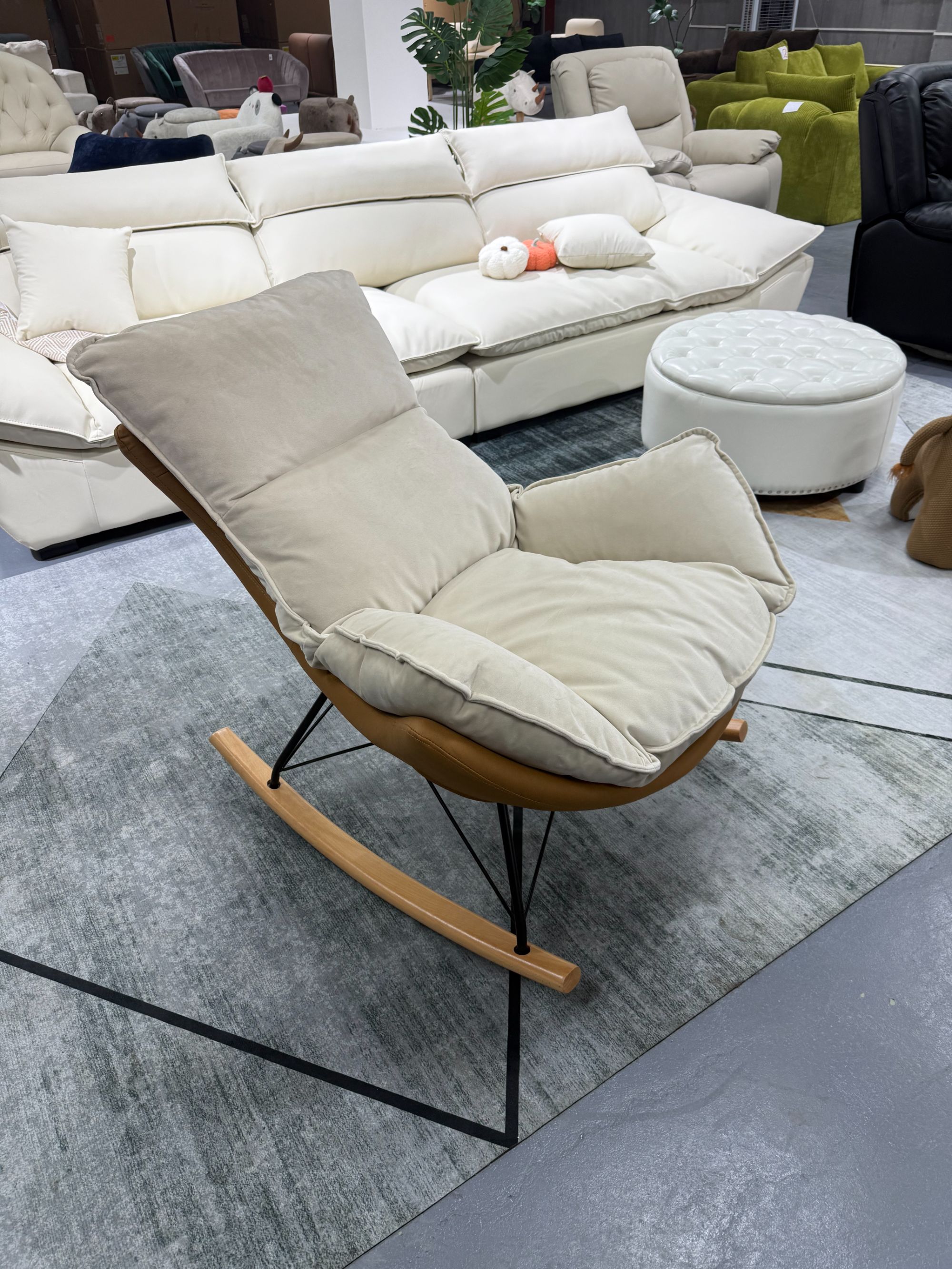 摇椅 懒人沙发意式风轻奢家用成人简约阳台