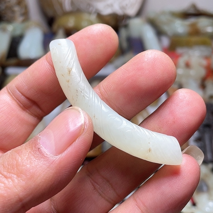 和田玉挂件未镶嵌墨*