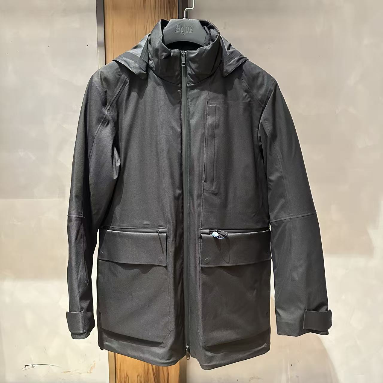 未使用 ZEGNA 杰尼亚男士中长款刺绣标派克冬季保暖奥莱款