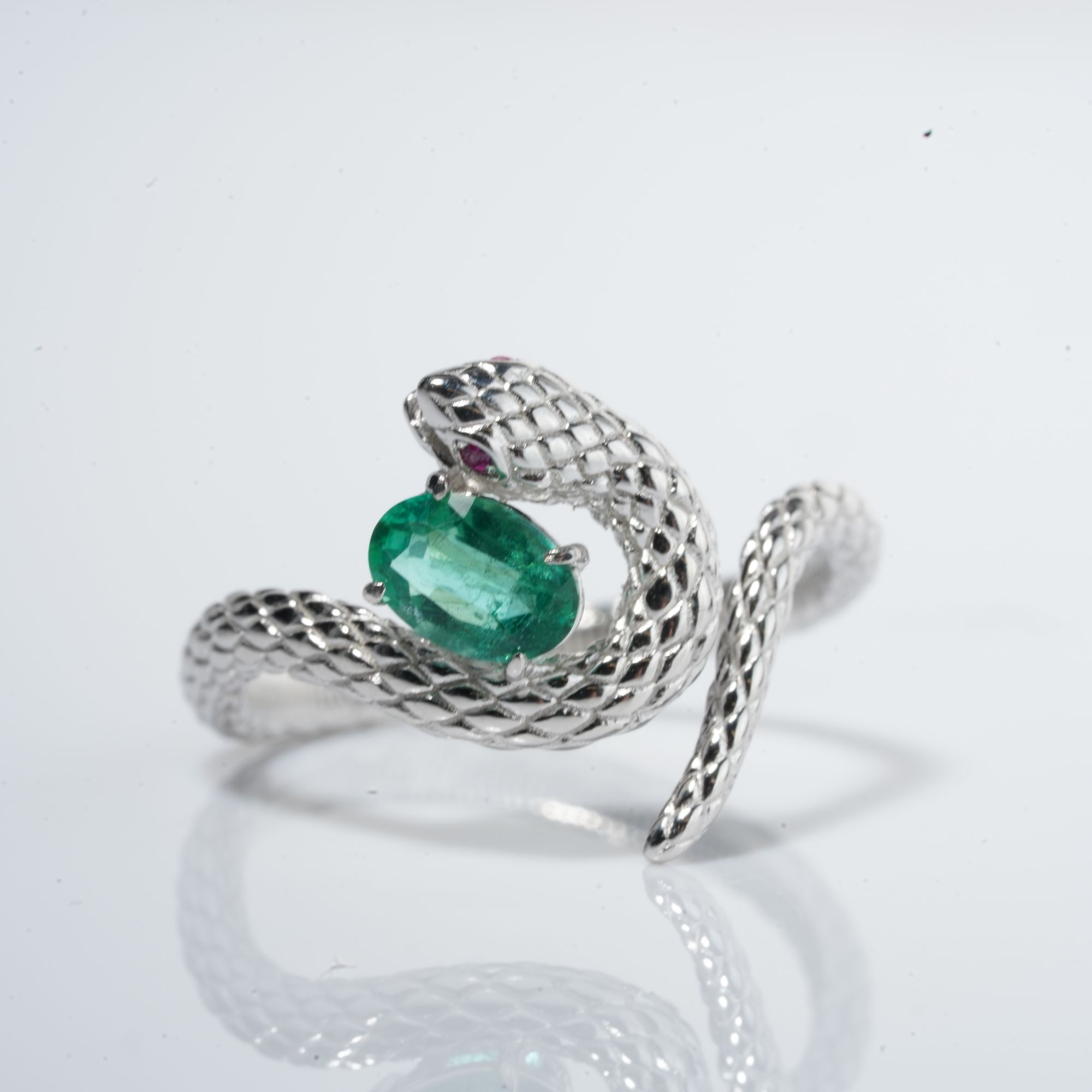 JSZMJ0721-祖母绿戒指（主石约：70分)