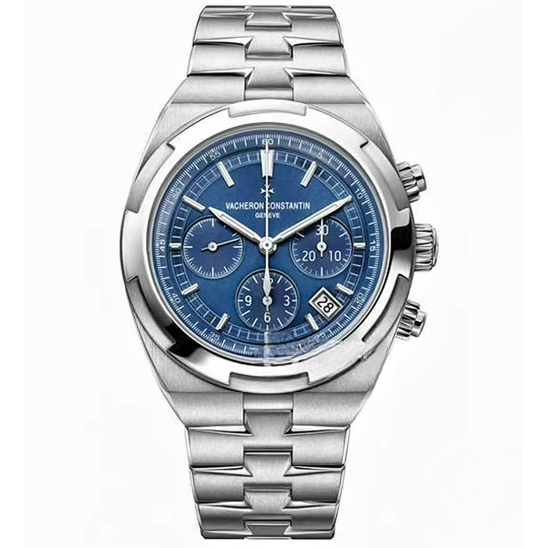 99新 Vacheron Constantin/江诗丹顿 纵横四海5500V 全套蓝面