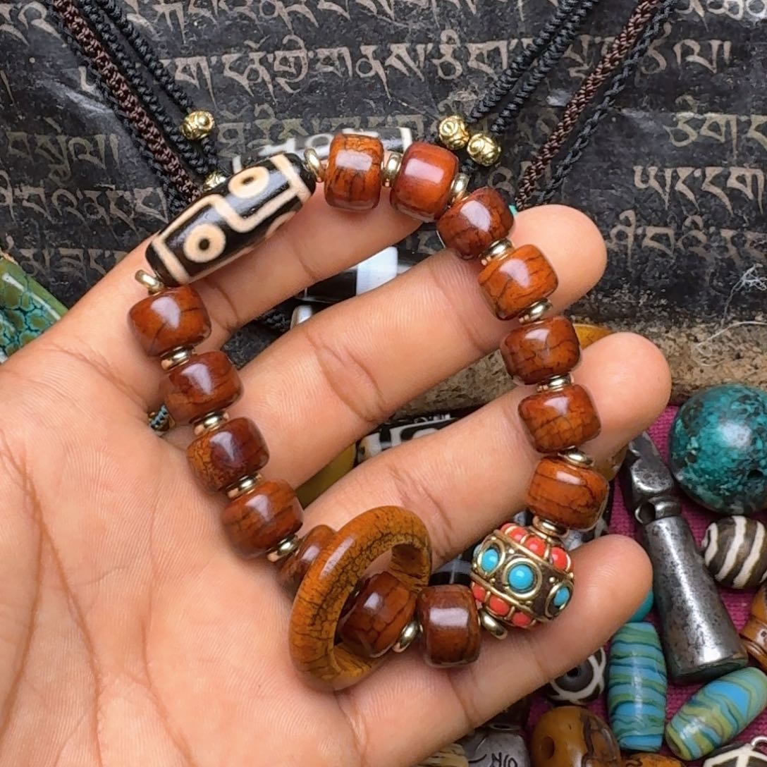 金刚菩提手串牦牛骨