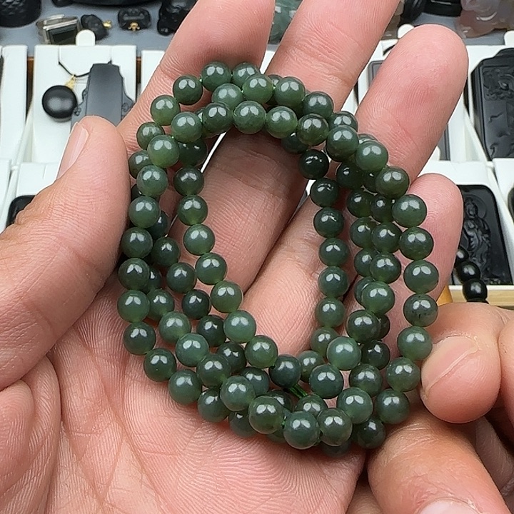 和田玉（青玉）颈饰未镶嵌卡6福利108