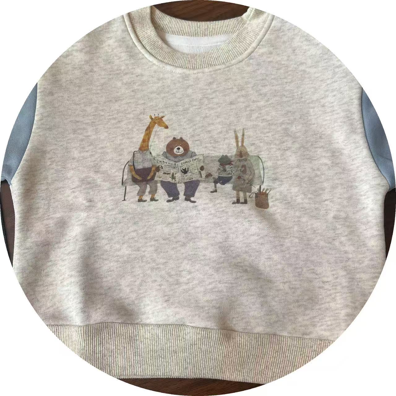 贝心儿童加绒卫衣