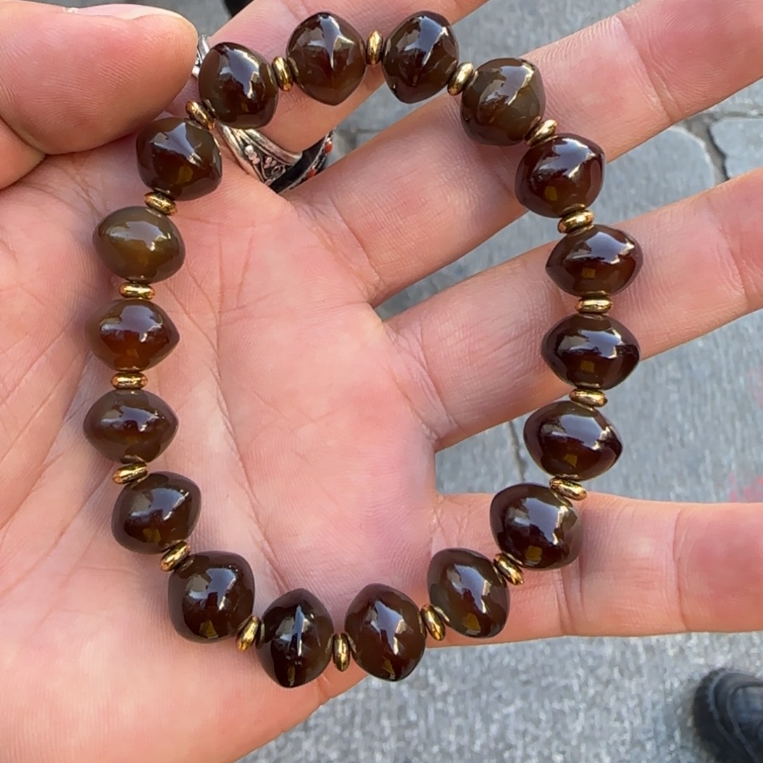 韩***平玛瑙/玉髓未镶嵌手链