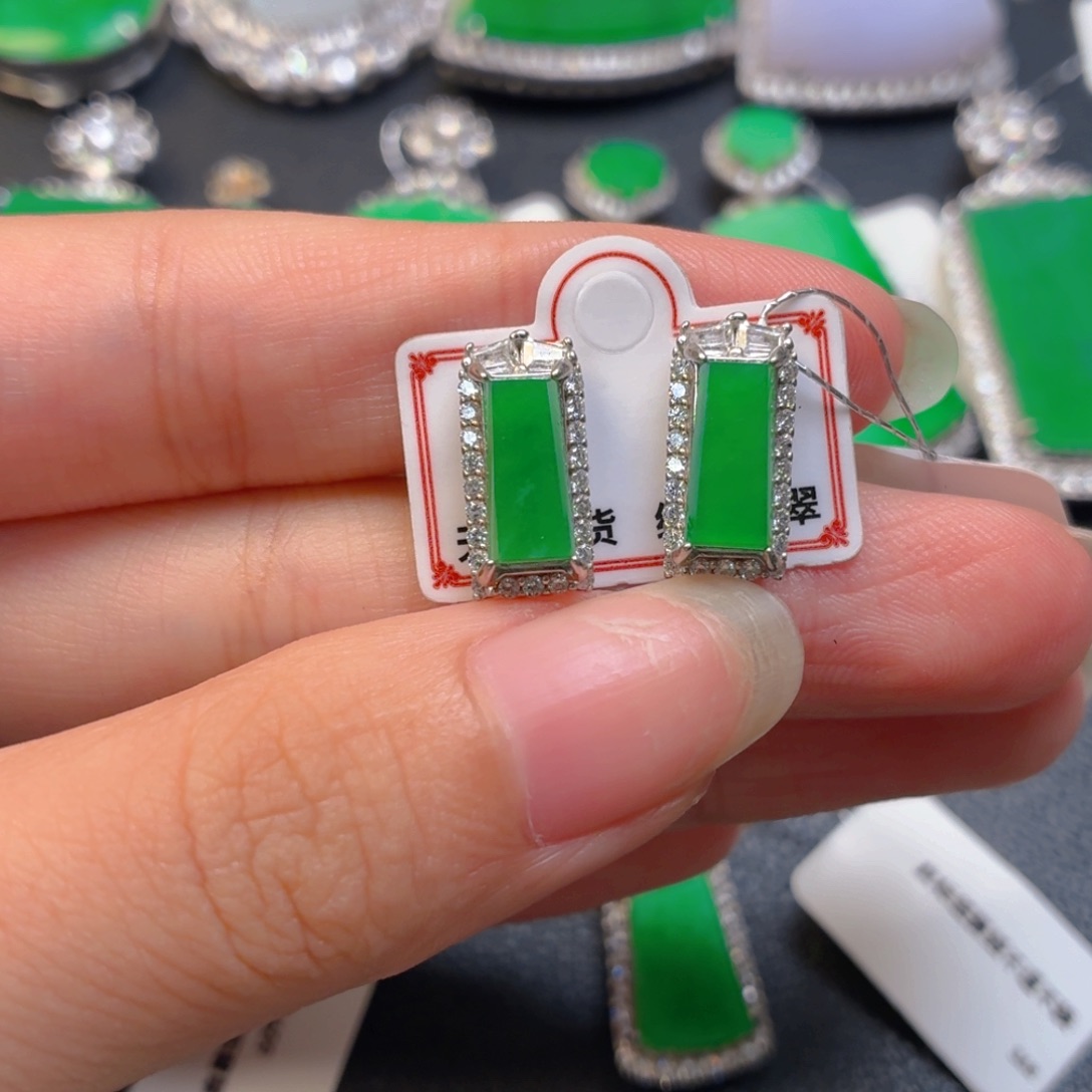 翡翠银S925镶嵌颈饰