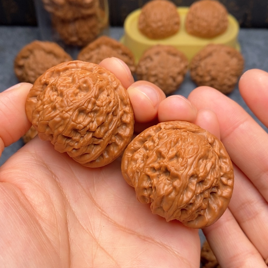 文玩核桃把件白狮子40加全品