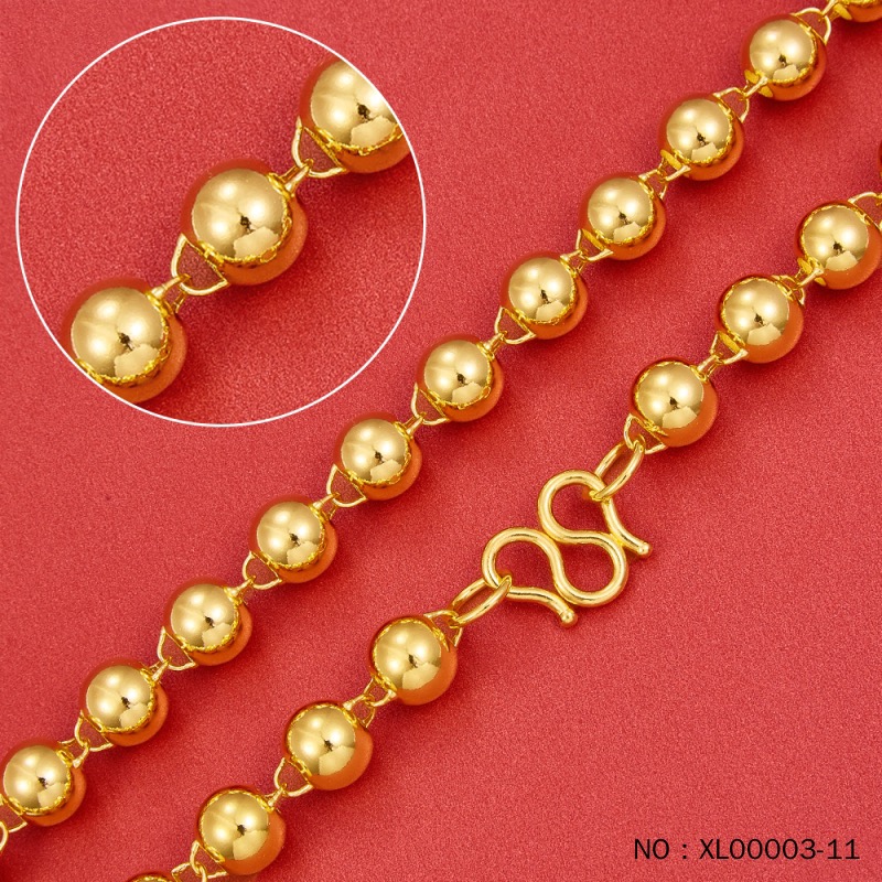 工费15/克 光珠链纯光珠约7mm纯圆珠项链光珠项链 佛珠 项链 