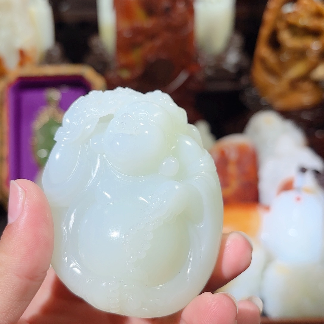 和田玉把件未镶嵌山***.