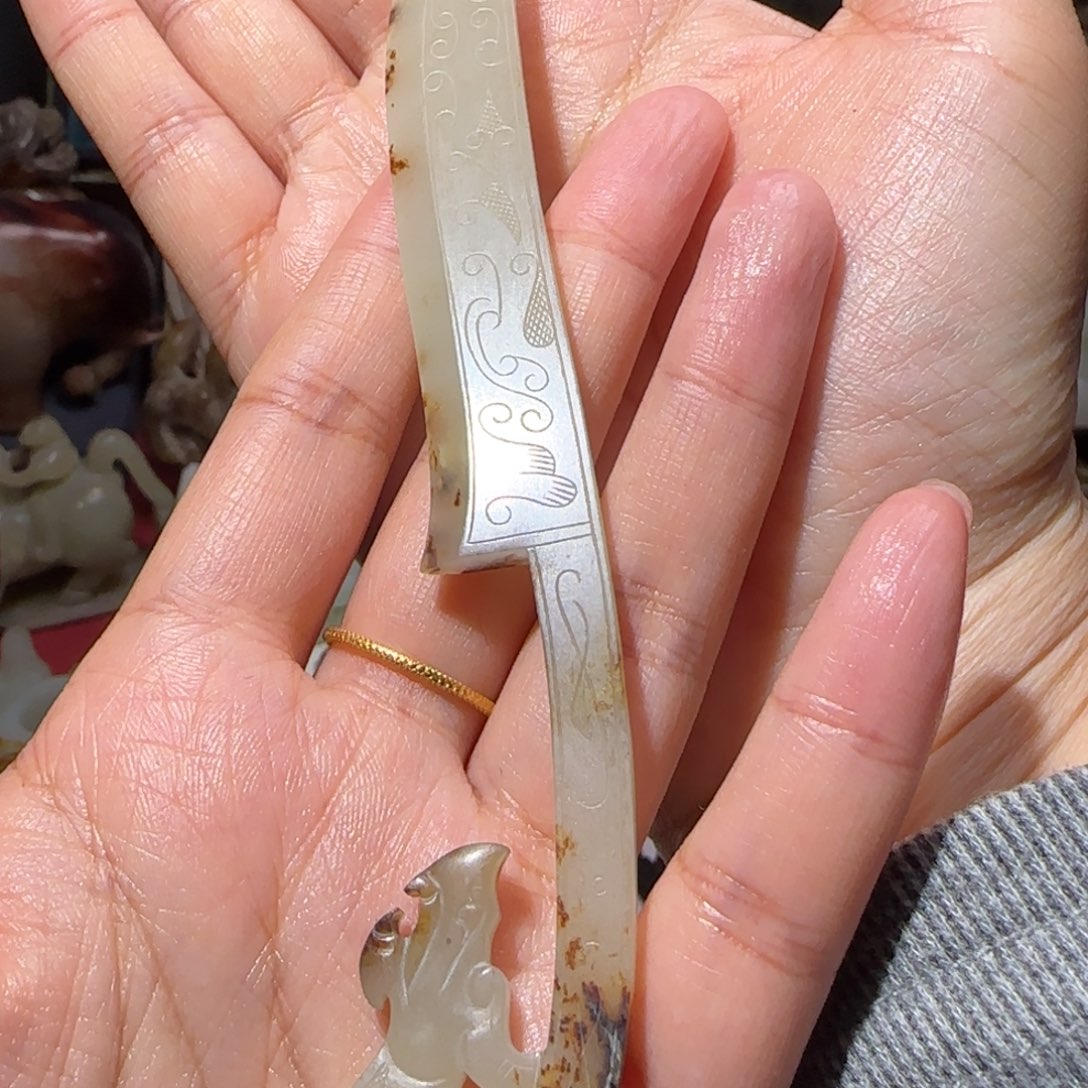 e***金和田玉未镶嵌挂件