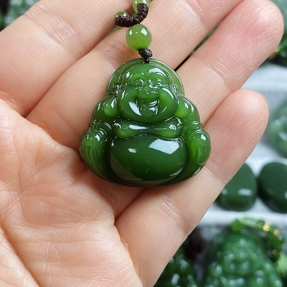 颈饰未镶嵌和田玉（碧玉）30mm