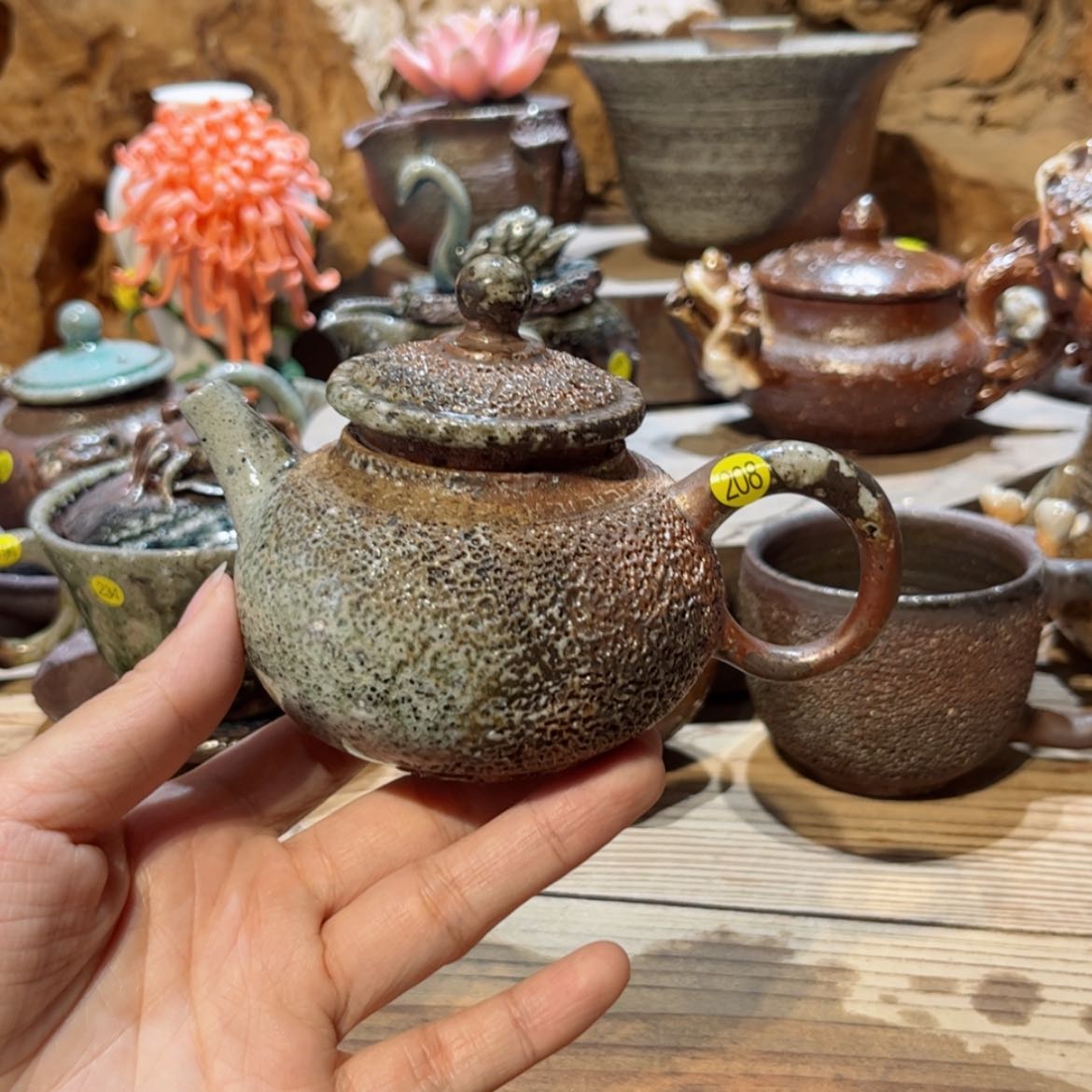 【闪购商品】柴烧茶具手工冰烟壶208