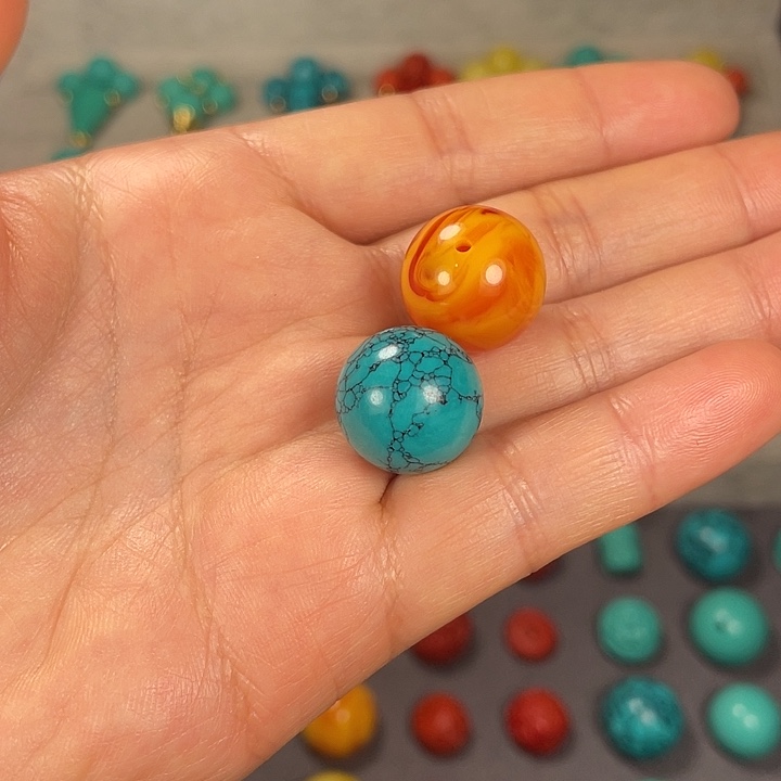 琥珀未镶嵌裸石16m