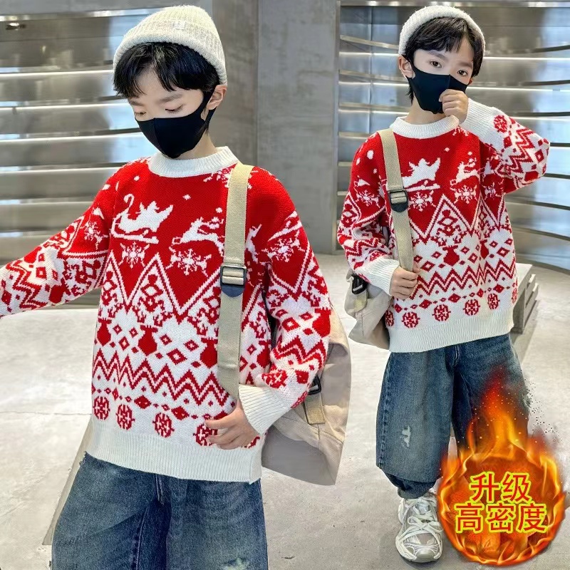 404115《现》优选韩版儿童休闲舒适春款拼色百搭毛衣