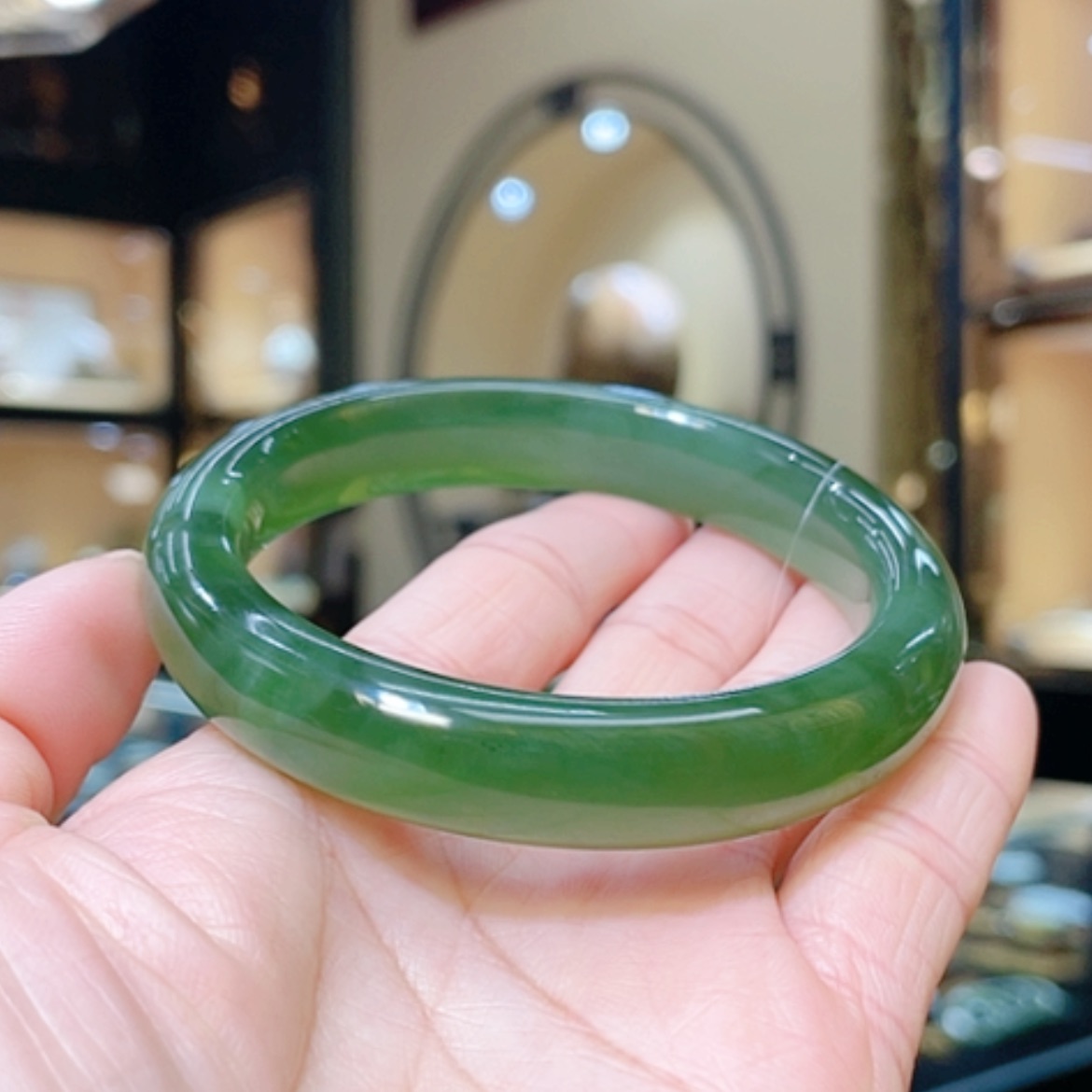 【闪购商品】和田玉未镶嵌手镯59.6#63.1g