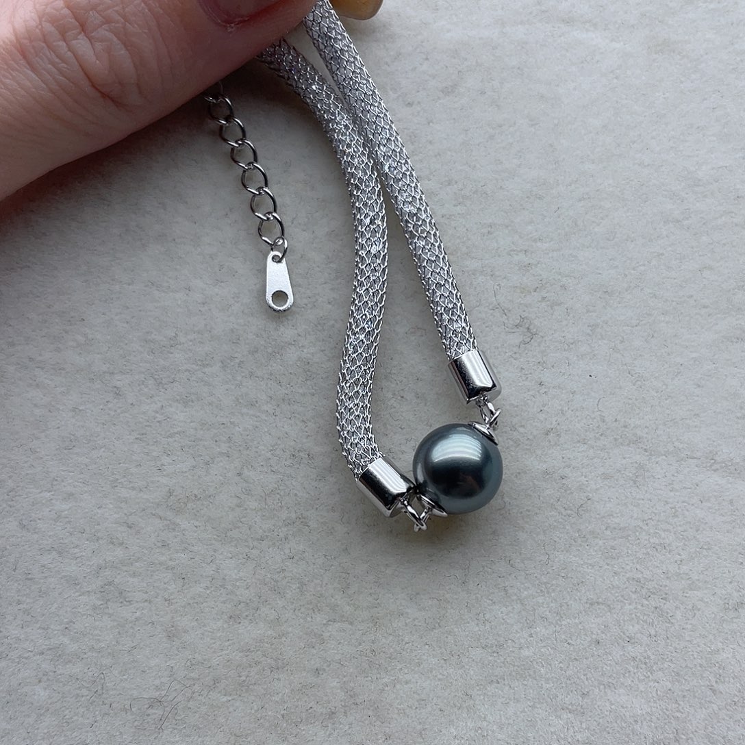 海水珍珠银S925镶嵌手链111