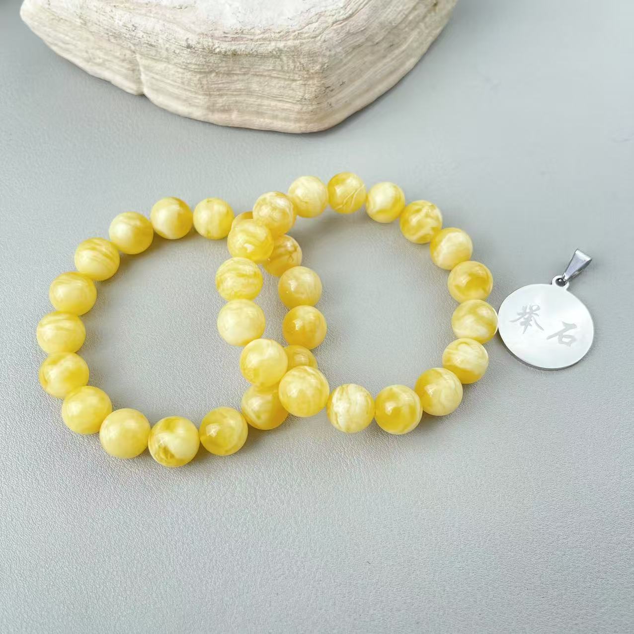 【举石饰品】X02-1195-900蜜蜡手串（一件/多样性发/约11mm+）N