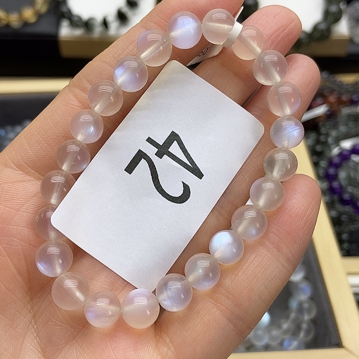 月光石手链未镶嵌手串