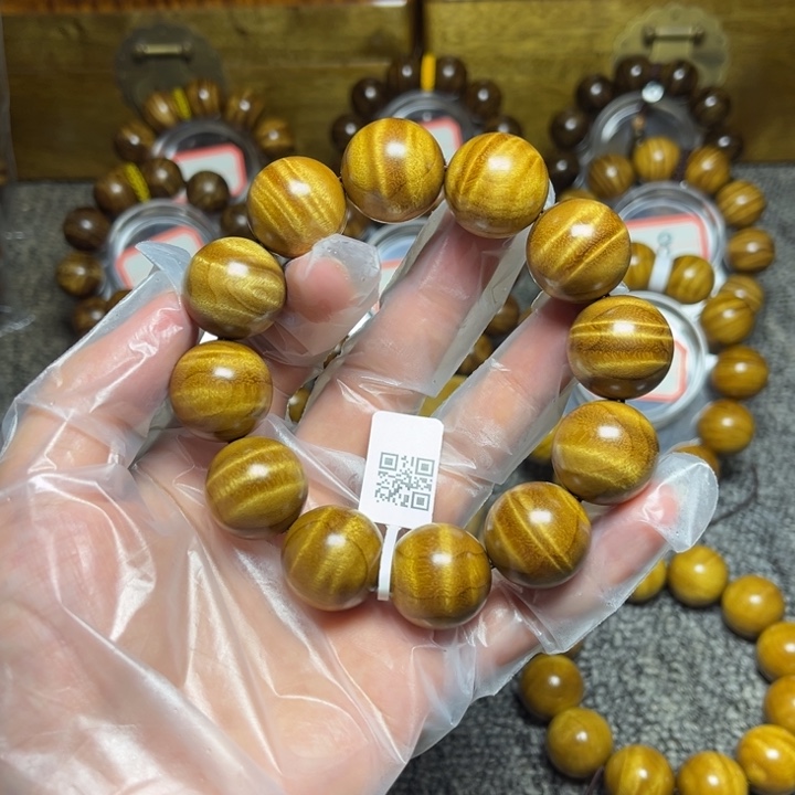 手串/手链楠木（金丝楠）枯木老料水波2.0