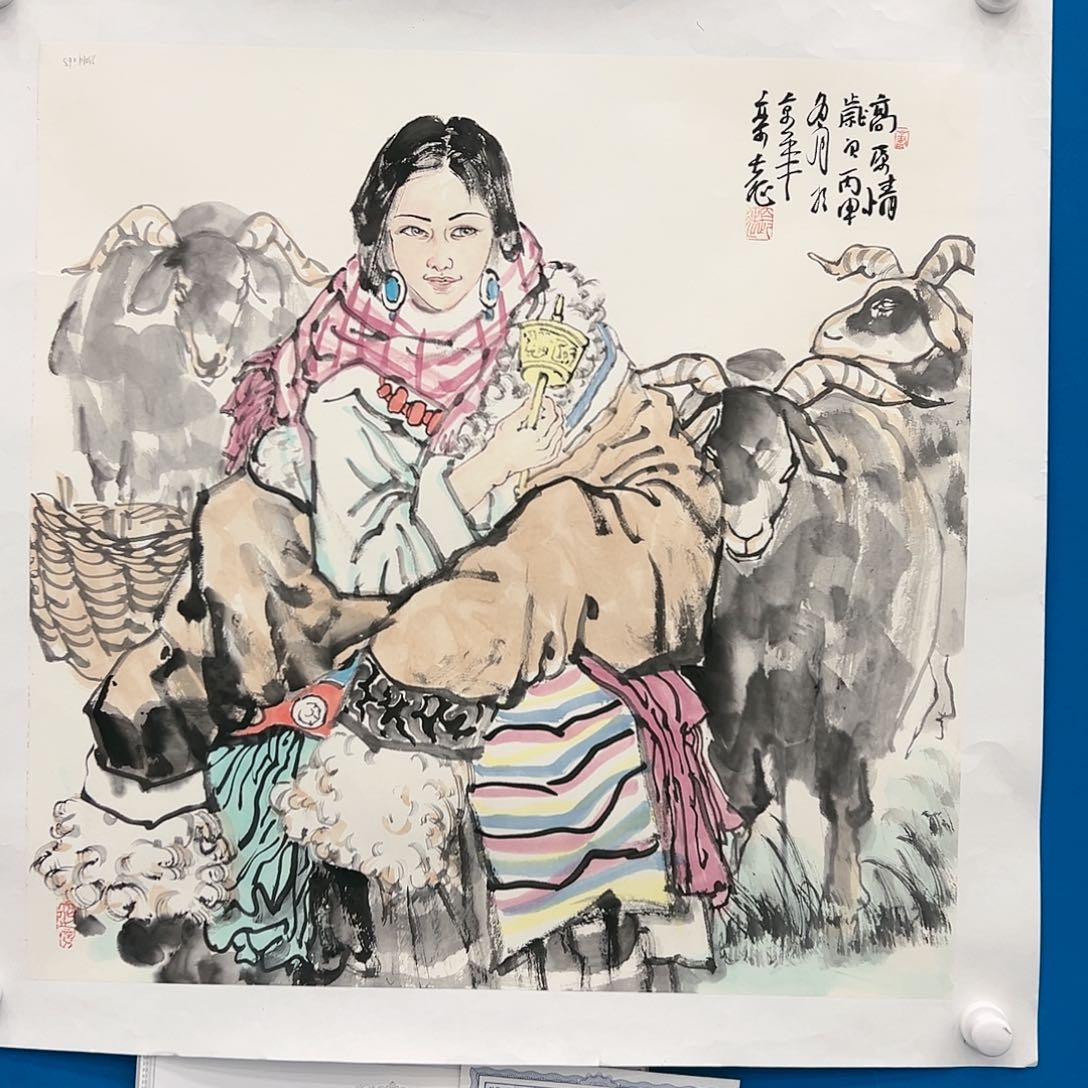 国画栾长征展览原作