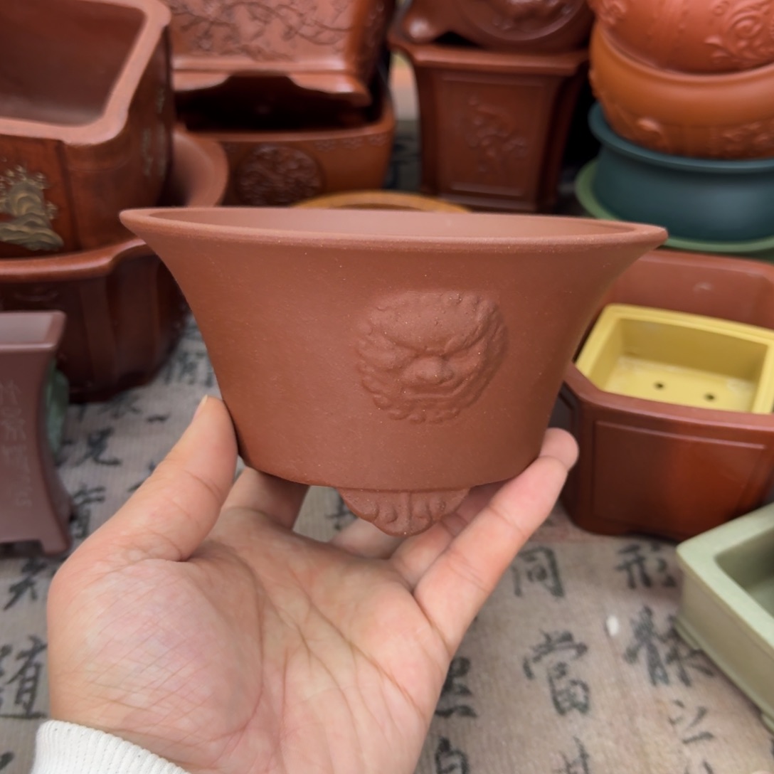 紫砂花盆宜兴紫砂正品13.5x6.5