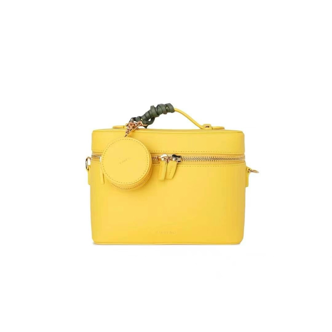 FIBRENO 小号化妆盒包 套装 3件套 柠檬黄色 [SET] VANITY BAG S