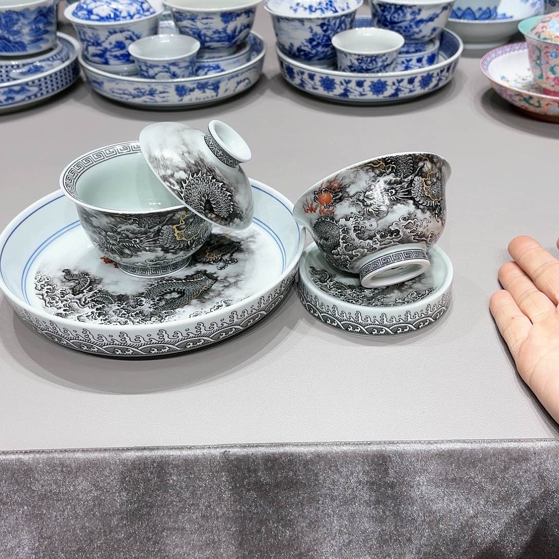 盖碗景德镇高温茶具