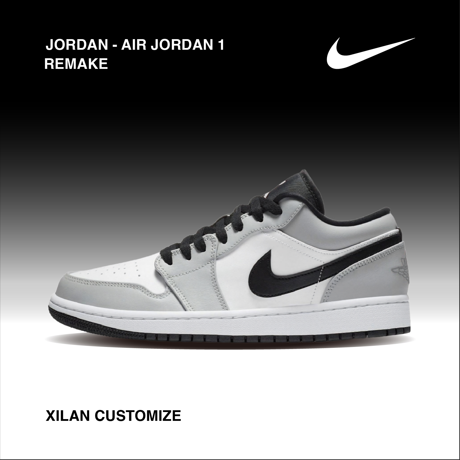 NIKE/耐克 官方正品 AJ1男女同款 运动休闲鞋 小Dior 潮流 低帮