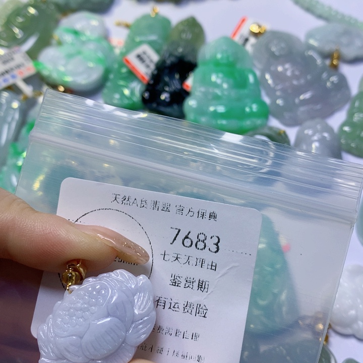 翡翠未镶嵌颈饰翡翠